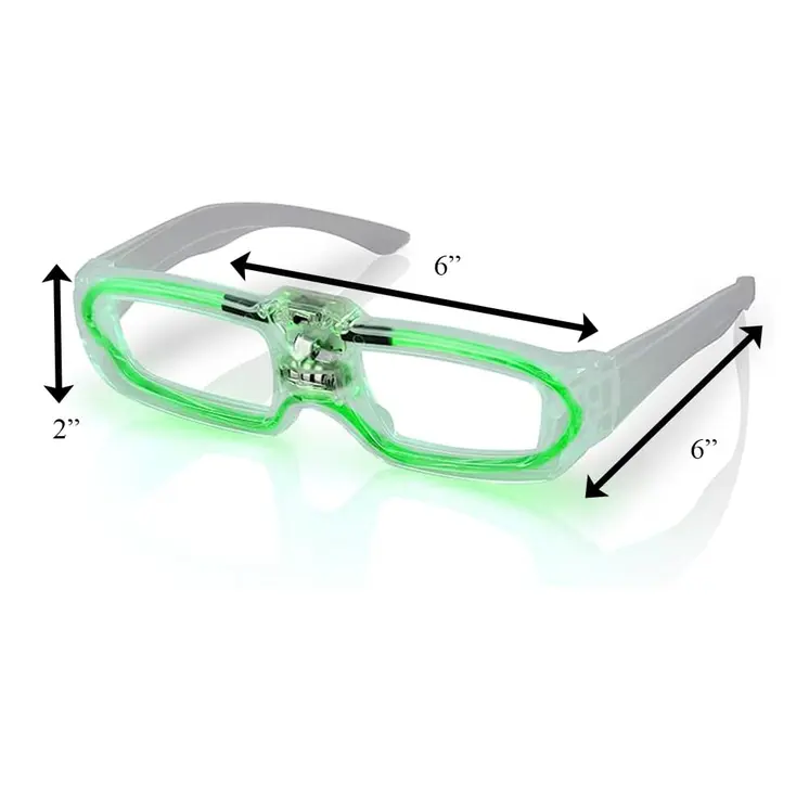 Sound Activated Glasses Green