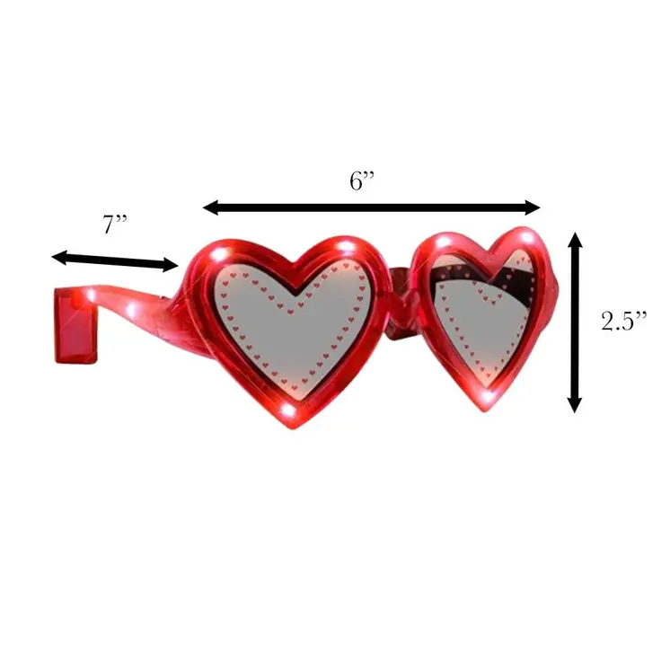 Red Heart LED Sunglasses