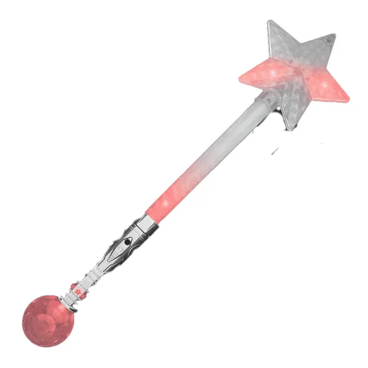 Jumbo Size Light Up Star Crystal Wand
