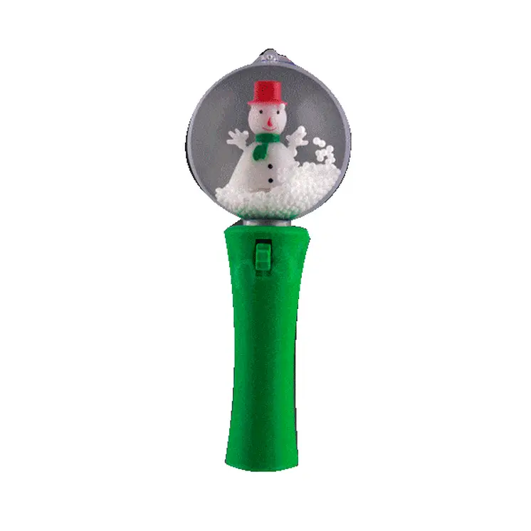 LED Spinning Snowman Light Up Musical Wand