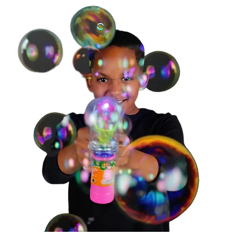 Shimmering LED Light Up Bubble Blaster Kit