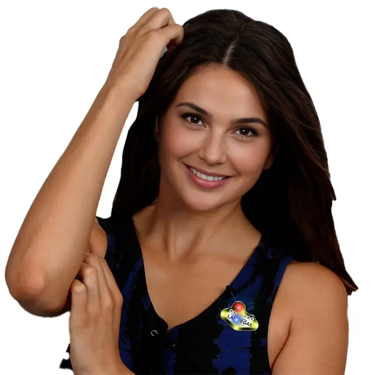Welcome to Vegas Flashing Body Light Lapel Pins