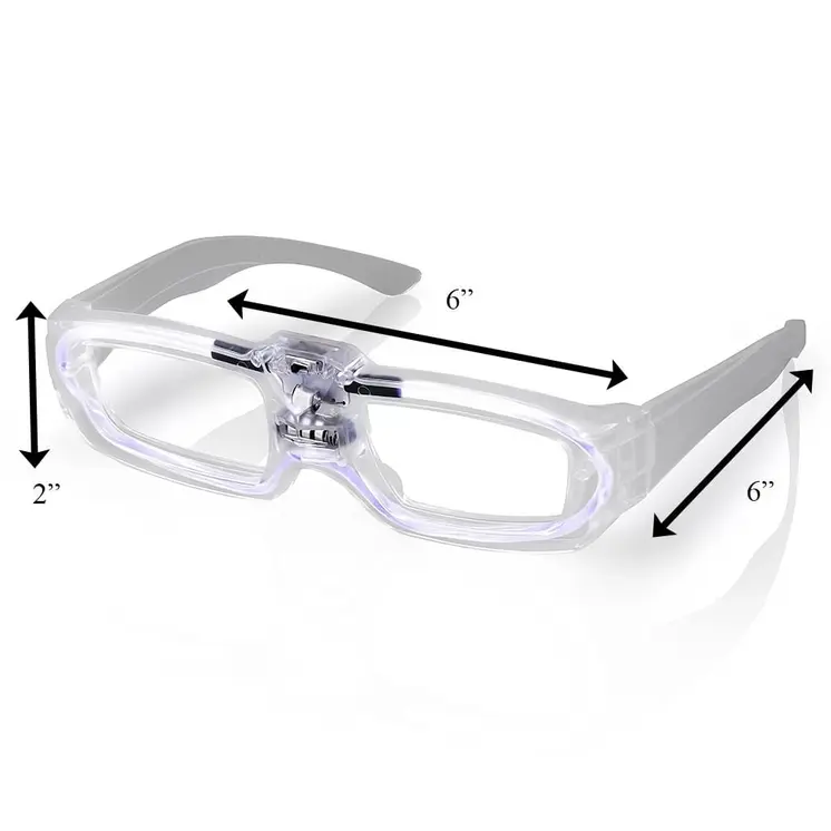 Sound Activated Glasses White