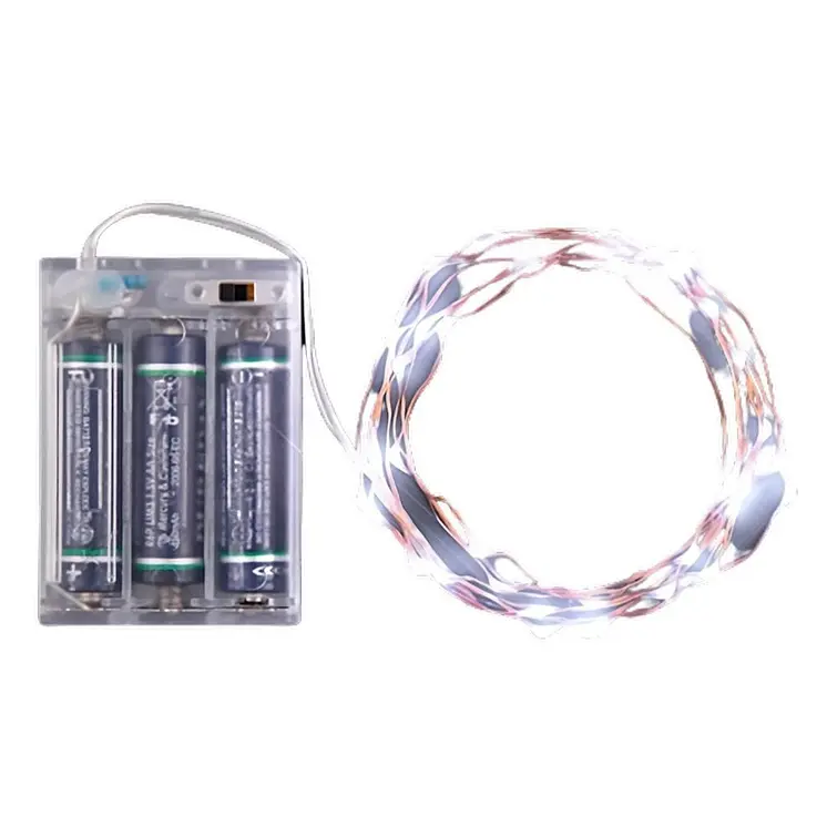 LED Wire String Lights White 118 Inch