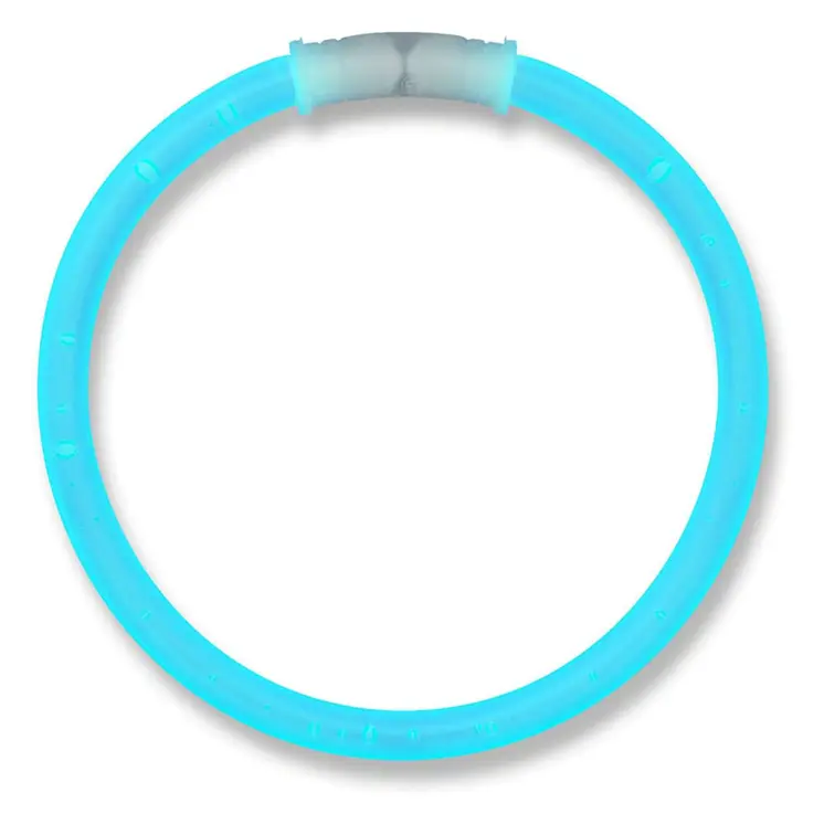 Glow Bracelet Aqua Tube of 100