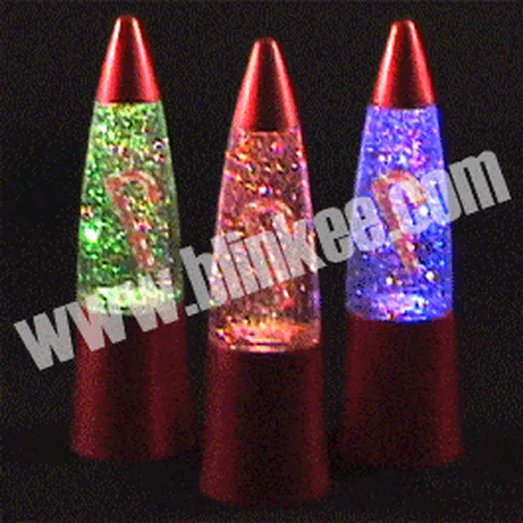 Rocket Lamp Candy Cane
