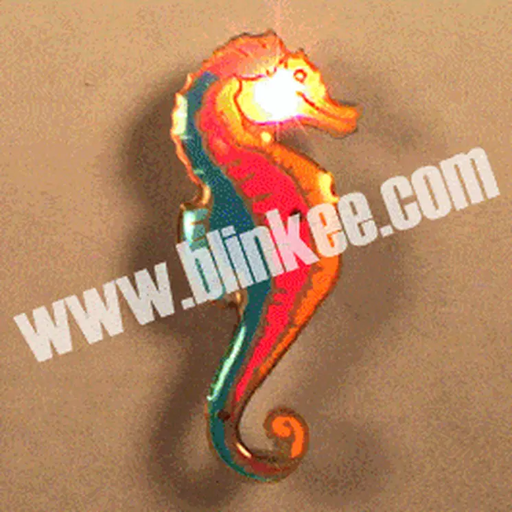 SeaHorse Flashing Body Light Lapel Pins