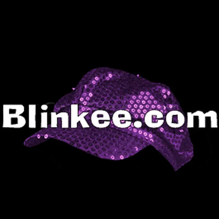 Sequin LED Newsboy Cap Purple