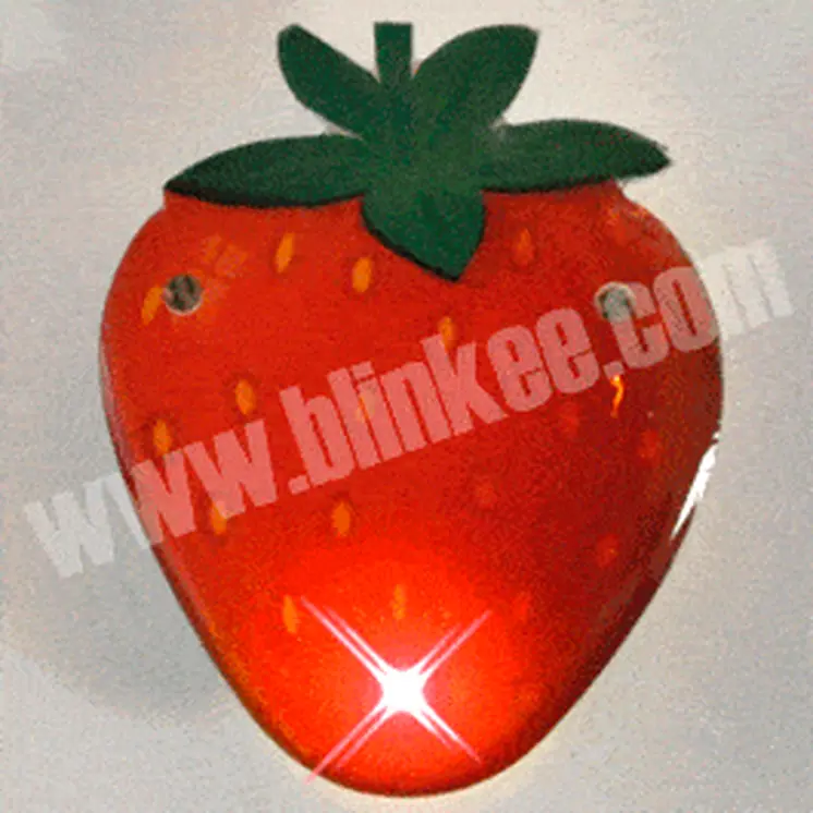 Strawberry Lapel Pin Flashing Body Light Lapel Pins