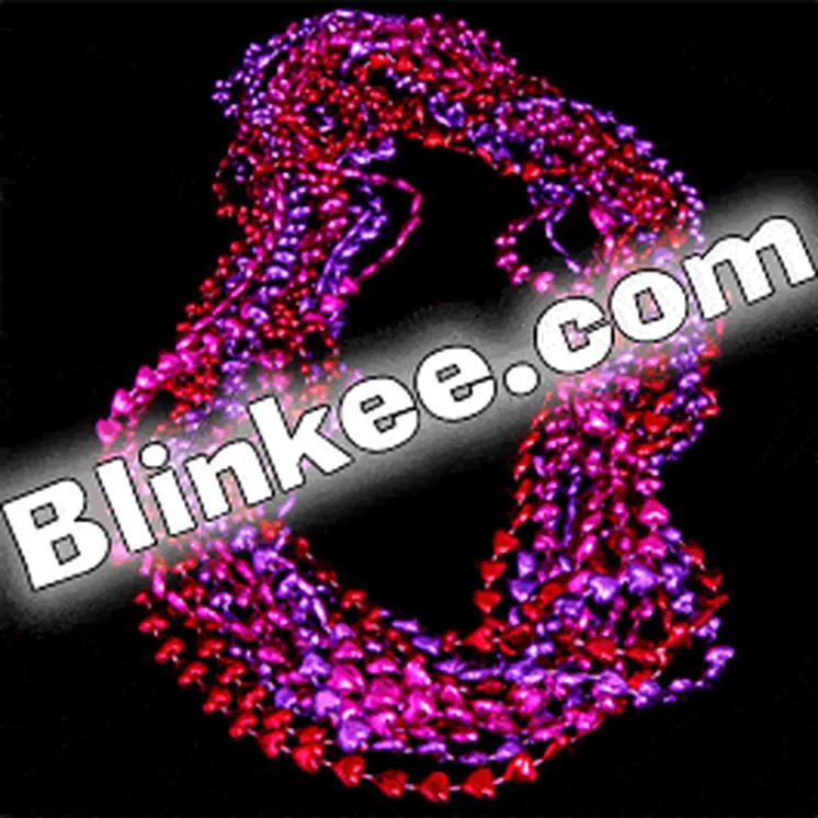 Sweet Heart Necklaces Purple Red Pink Pack of 12