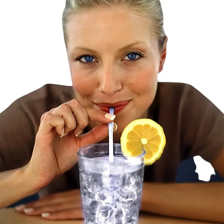 White Glow Drinking Straws Pack of 25