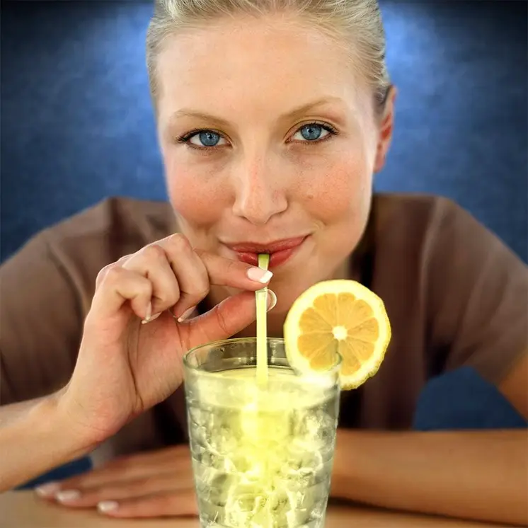 Yellow Glow Drinking Straws Pack of 25