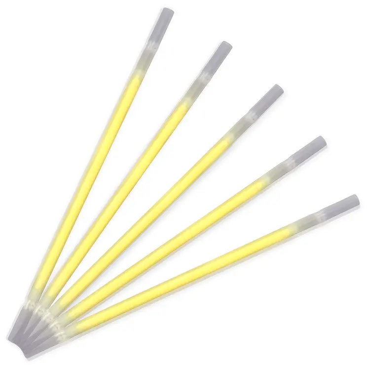 Yellow Glow Drinking Straws Pack of 25