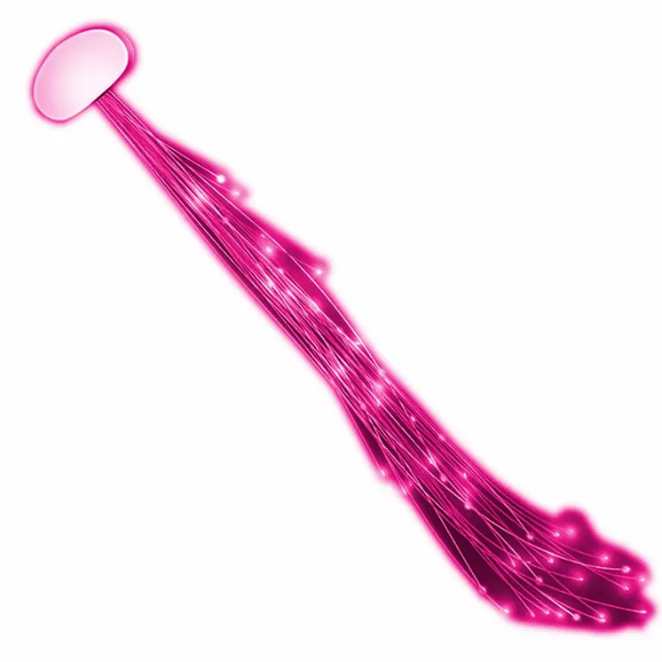 Sparkly Fiber Optic Hair Lights Pink