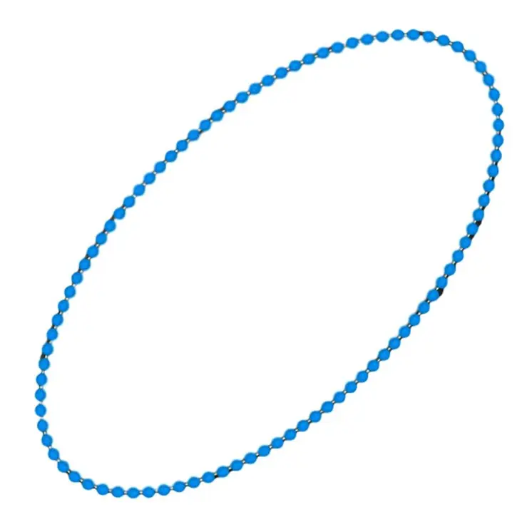 Smooth Round Opaque Bead Mardi Gras Necklace Blue Pack of 12