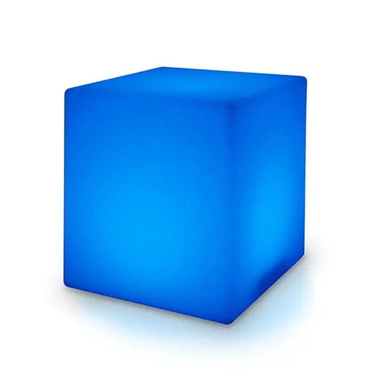 20 Inch Huge LED Color Changing Cube Light Chair Stool Table Furniture