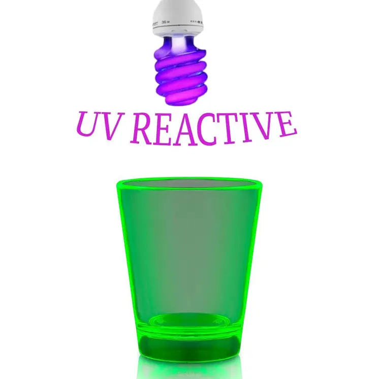 Glow In The Dark Shot Glass Green