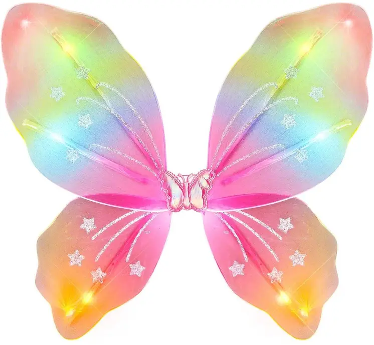 Light Up Rainbow Fairy Butterfly Wings