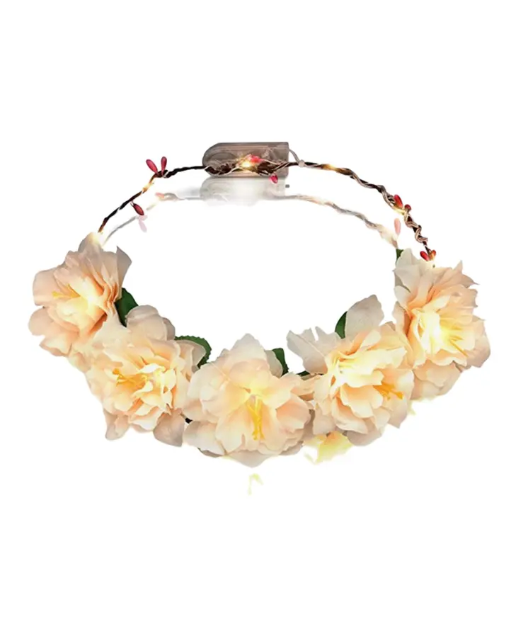 Light Up Floral Princess Woodland Fairy Halo Crown