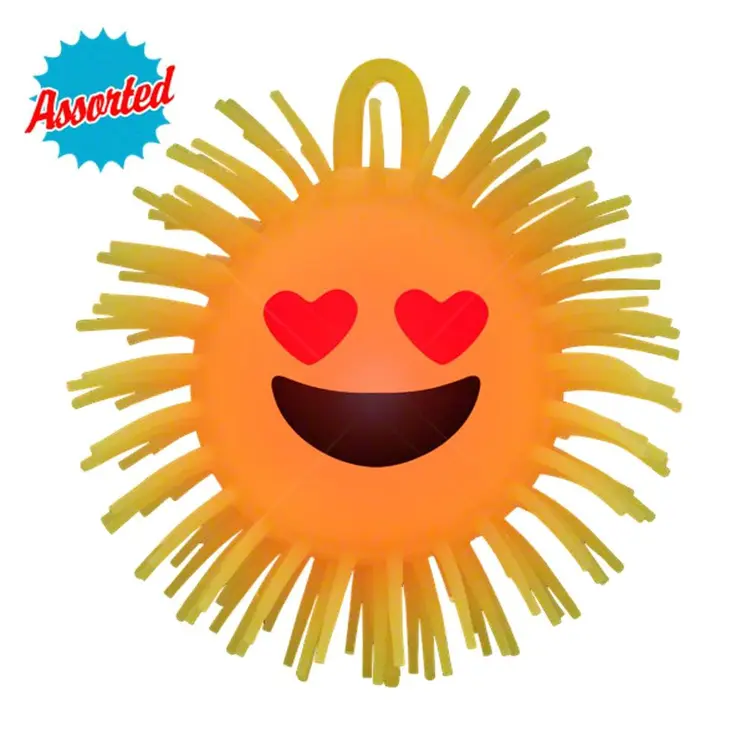 Pack of 12 Color Changing Emotions Emoji Faces Puffer Squishy Ball