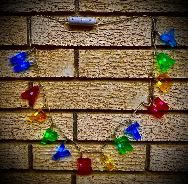 Multicolor LED Happy Birthday Lights Necklace