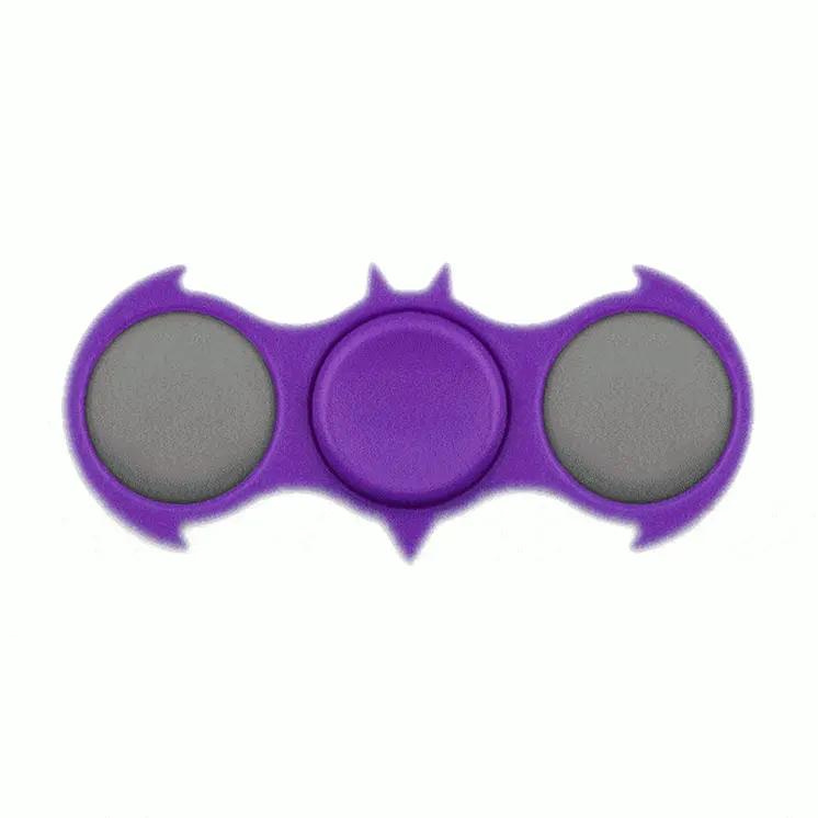 LED Light Up Purple Bat EDC Fidget Spinner