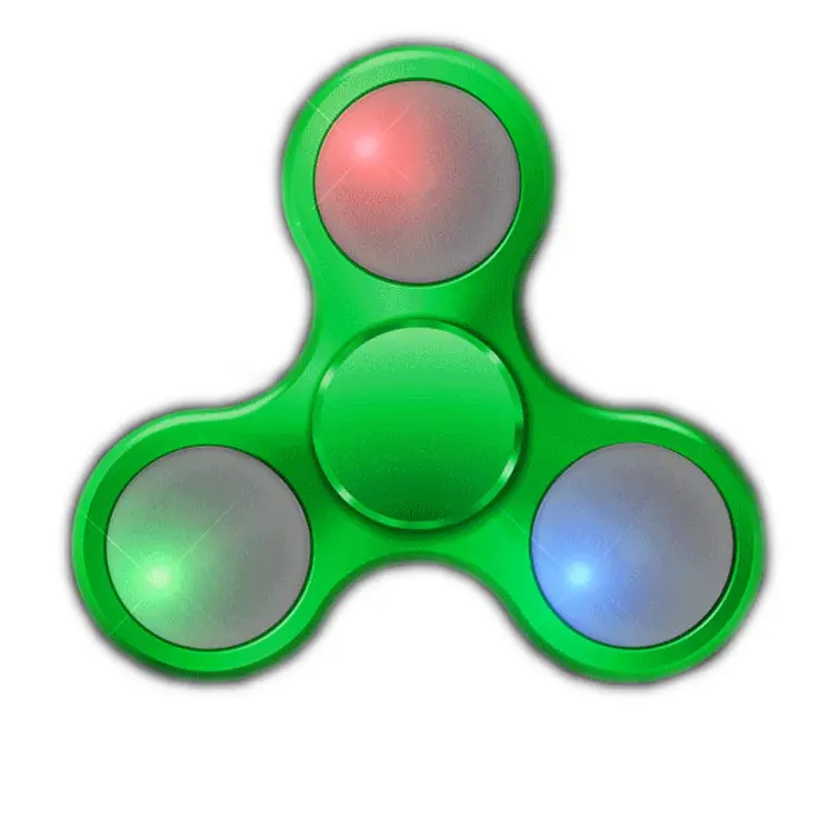 Green Metallic LED EDC Fidget Spinner