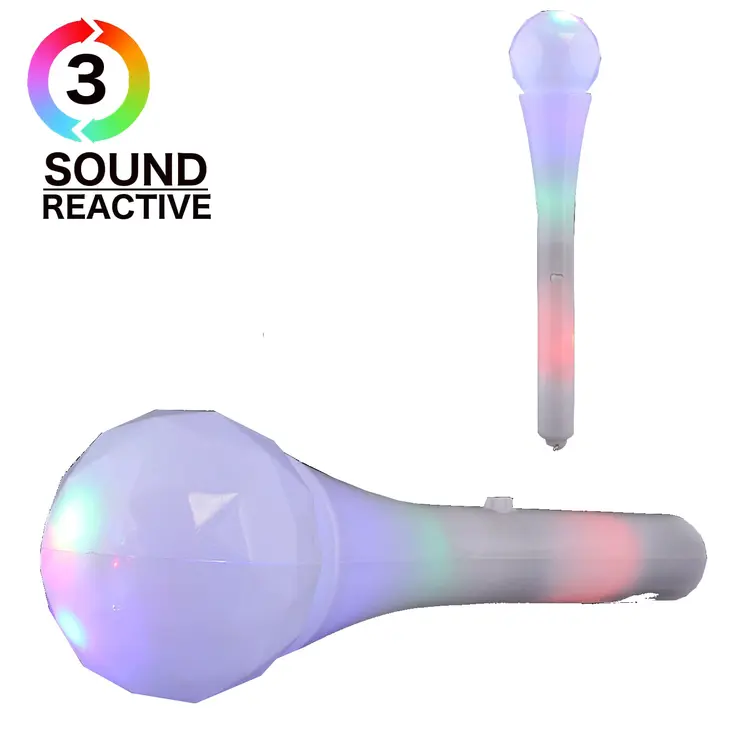 Sound Activated LED Color Changing Rock Star Prism Microphone