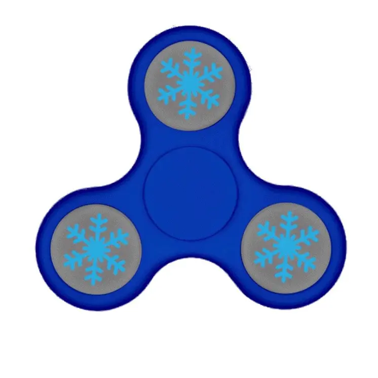 Light up Snowflake Blue Fidget Christmas Hand Spinner