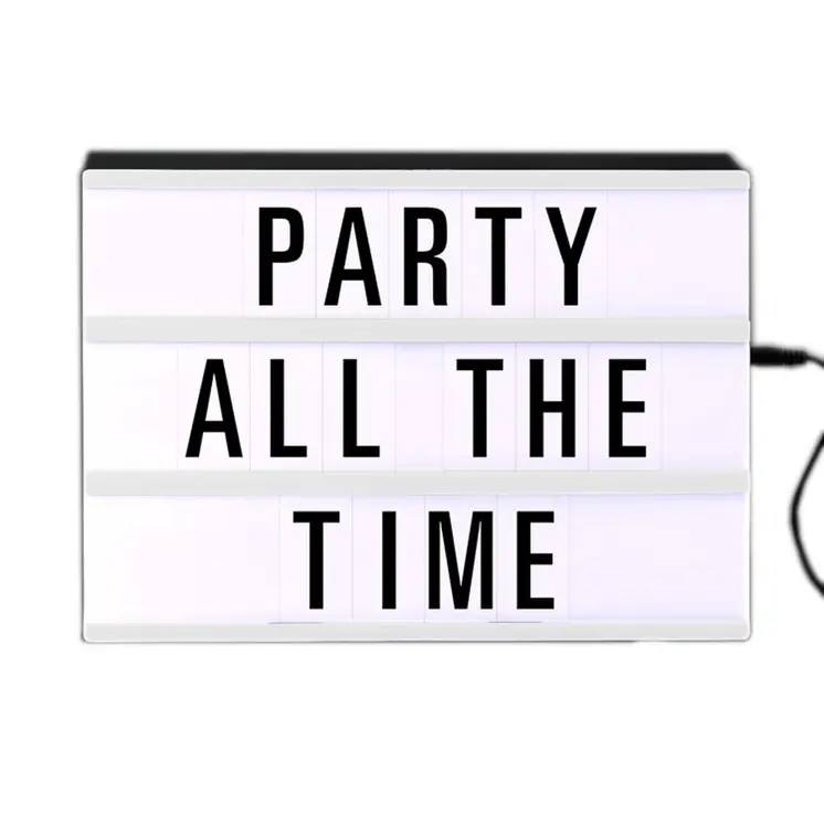 Customizable Large LED Sign My Cinema USB Powered Original Marquee Lightbox