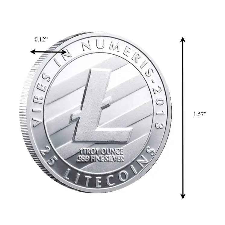 Silver Plated Litecoin Non-currency Art Collection Replica Limited Edition Coin