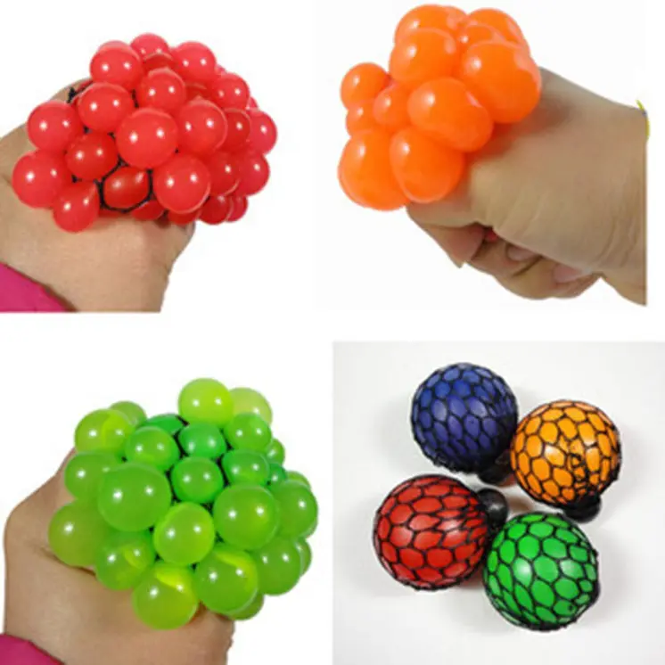 Anti Stress Force Mood Squeeze Relief Grape Ball