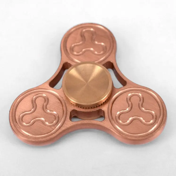 Brass Tri Metal EDC Fidget Spinner