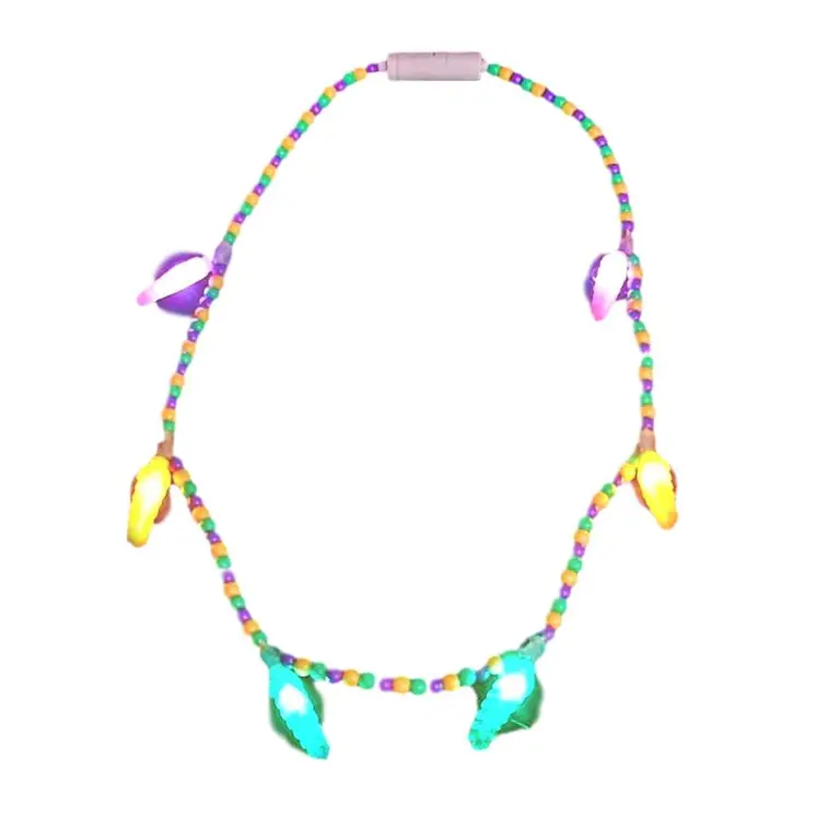 New Orleans Mystic Light Up Voodoo Carnival Krewe Necklace for Mardi Gras