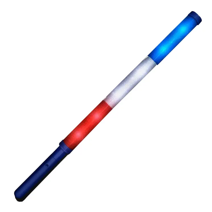 USA Independence Day Red White and Blue Flashing Stick Baton