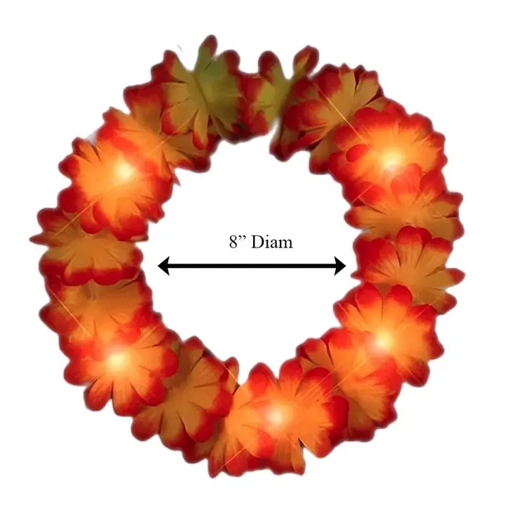 Light Up Flashing Fall Autumn Flower Crown Headband