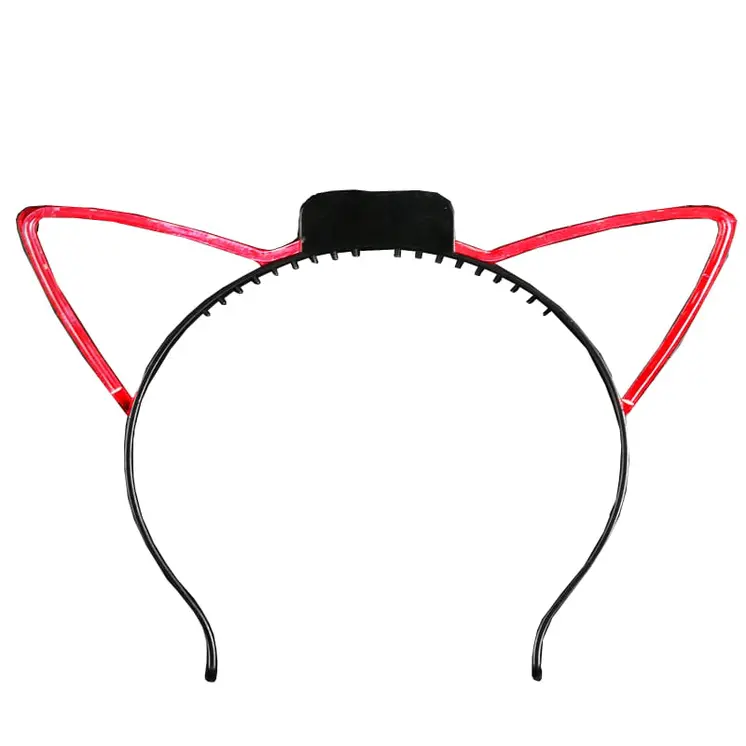 Assorted Light Up Cat Ears Headband Pack of 12