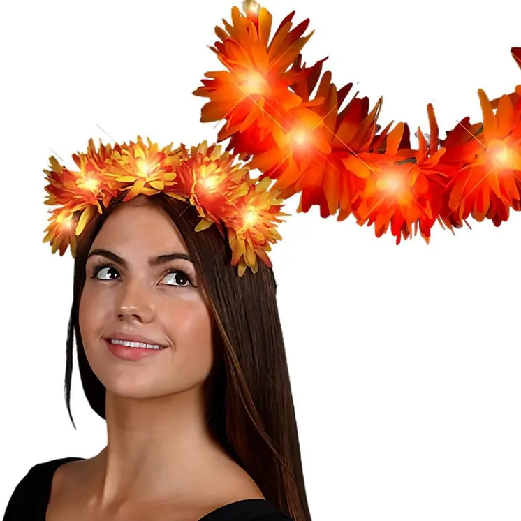 Light Up Autumn Festival Flower Crown Headband
