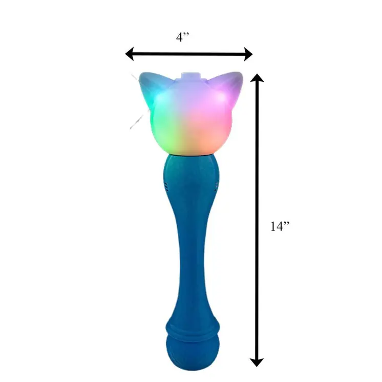 Flashing Cat Bubble Musical Wand