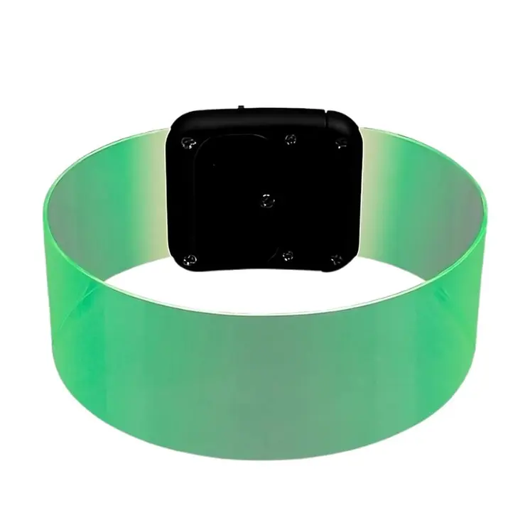 Cosmic Green LED Bracelets Magnetic Clasp