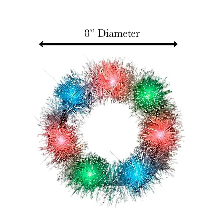 Light Up Tinsel Halo Crown Headband