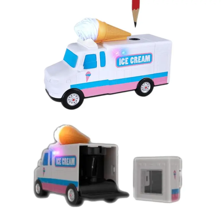LED Ice Cream Truck Electric Pencil Sharpener