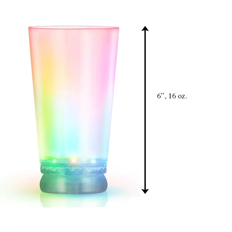 Light Up 16 Ounce Color Changing Pint Cup Multicolor
