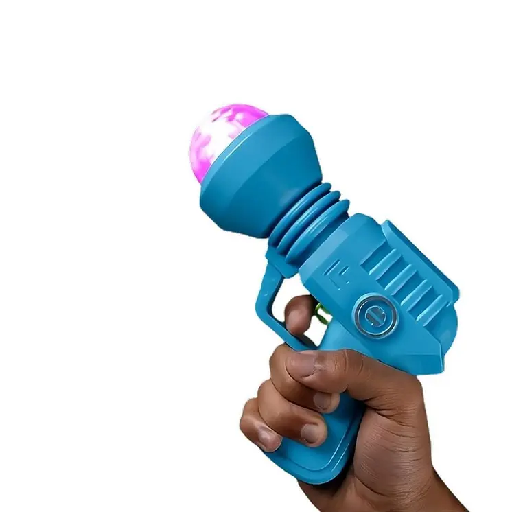 Light Up Spinning Space Prism Gun No Sound