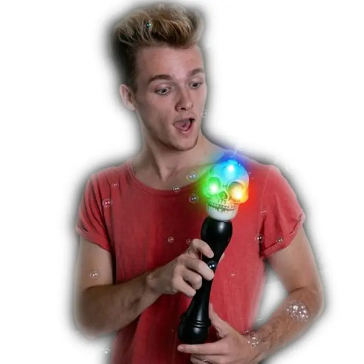LED Skull Bubble Wand