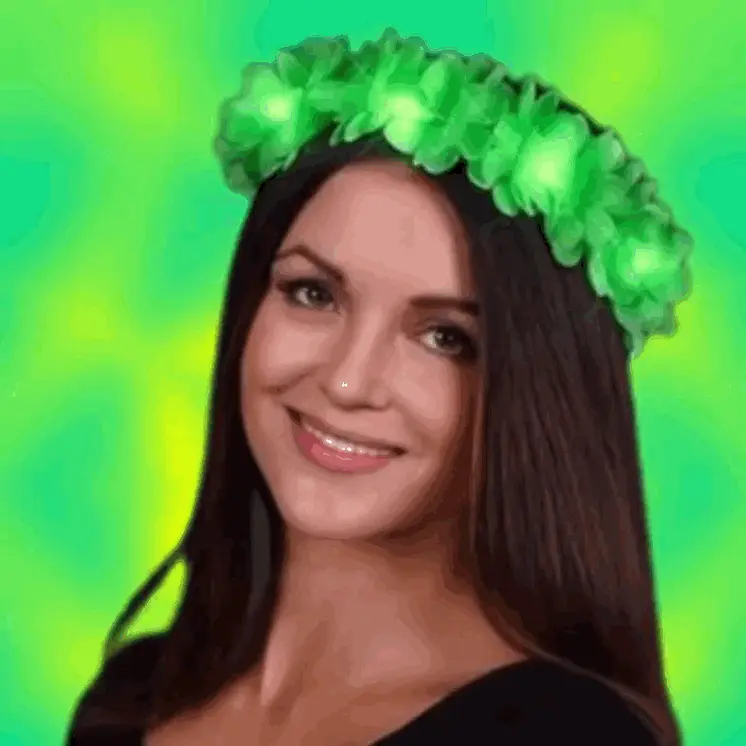 St Patricks Day Green Flower Crown