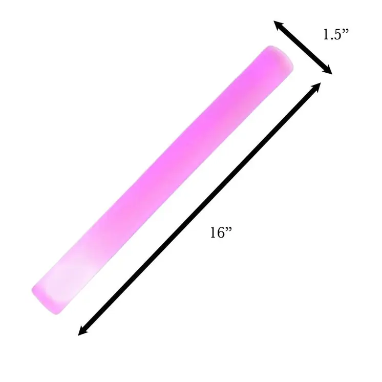 Premium LED Foam Cheer Sticks Purple for Mardi Gras
