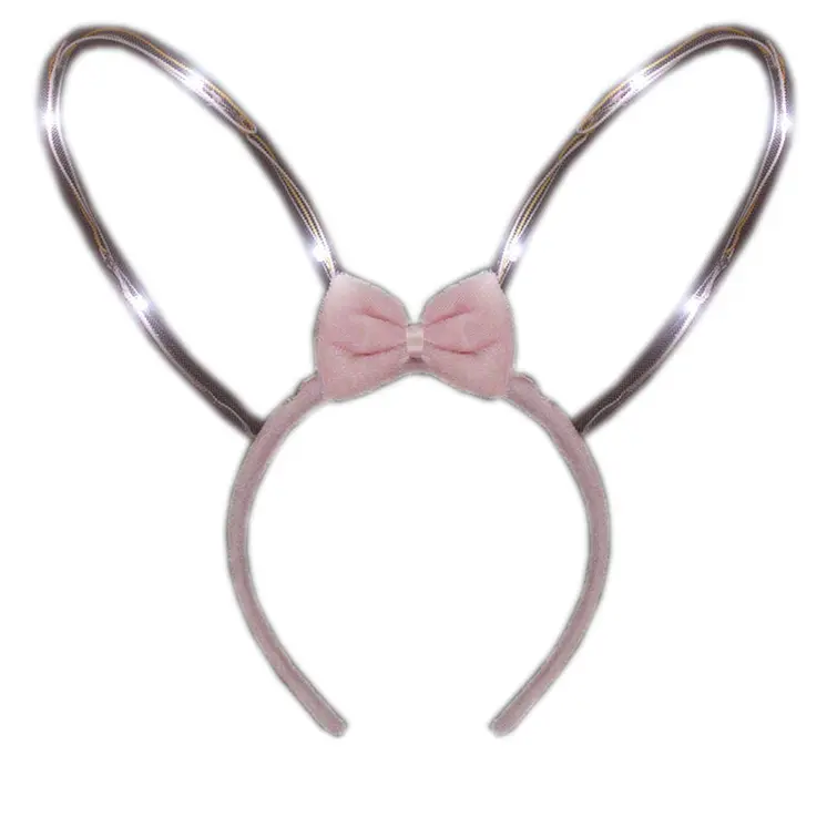 Light Up Starlight Easter Bunny Ears Bendable Headband