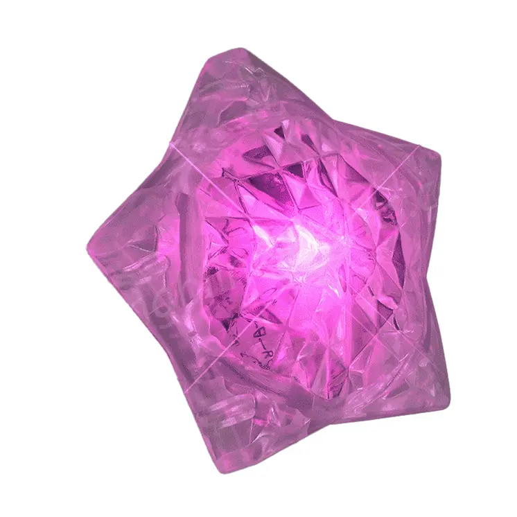 Aurora Huge Crystal Star Prism Gem Rings RGB
