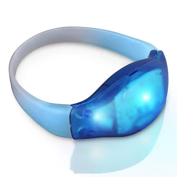 Sound Activated Blue LED Bracelet